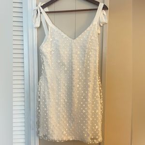 White mini dress